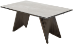 Стол М-City DISAUR Ивар (Ivar) 180 Tl-109 Серый Мрамор, Испанская керамика, Шоколадное Золото