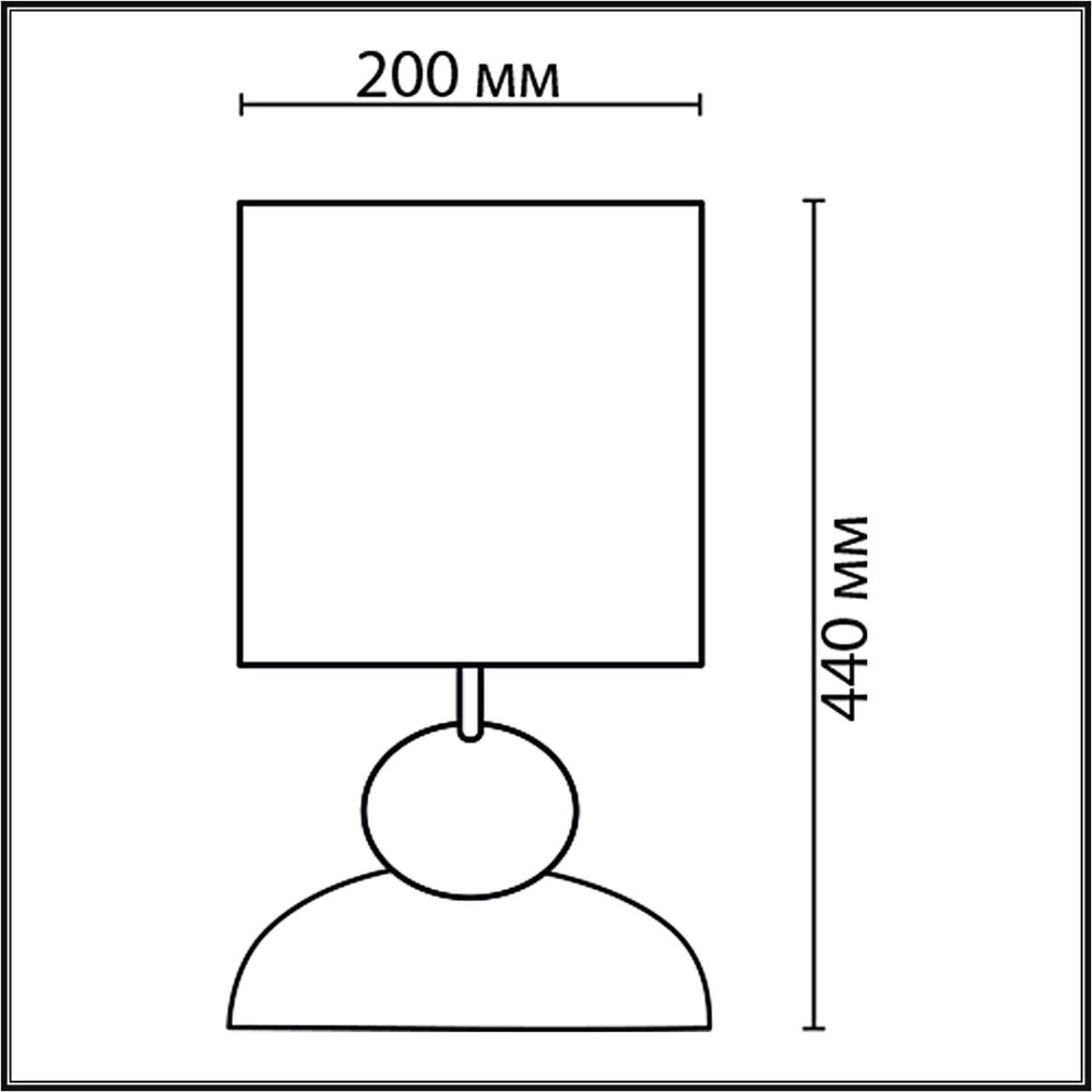 8127/1T LN Настольная лампа E27 1*60Вт 220В IP20 COMFI