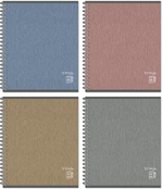 Тетрадь 170х203, 96 л. гребень CLASSIC ,190г, 4+0+соффтач-лак, 4 диз