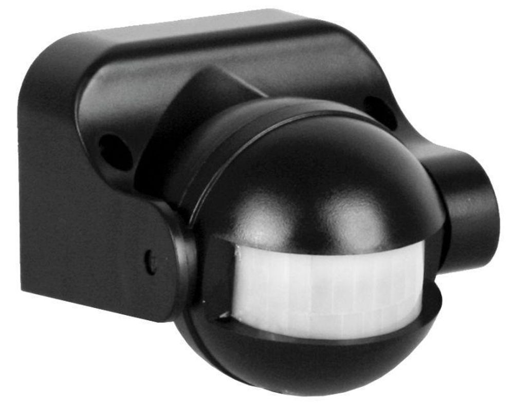 Сенсор включения освещения 180град. LX-39/Bl настенный черн. Camelion 6447