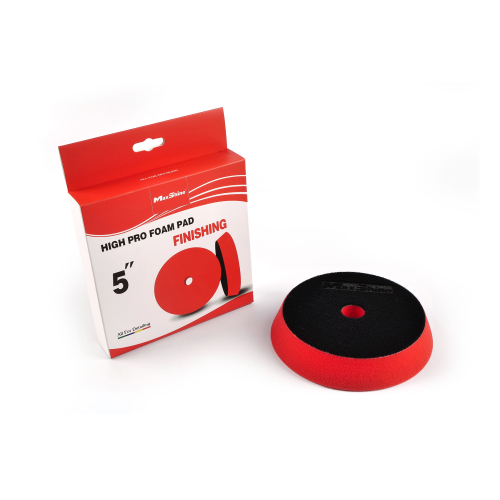 MaxShine High pro Поролоновый полировальный круг 130-155*30 мм, финишный ультра-мягкий, красный