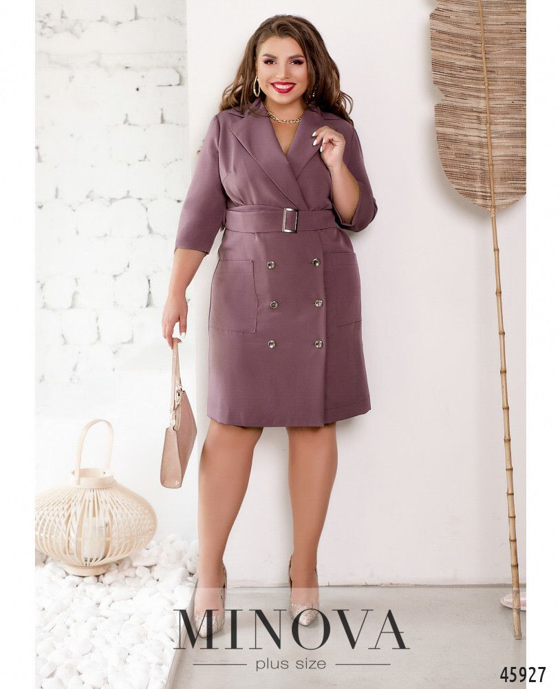 Платье 4146-коричнево-фиолетовый Minova