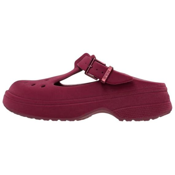 Crocs Classic Mary Jane Velvet Clog 'Deep Red'
