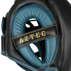 THBHMX-15 боксерский шлем AZTEC чёрный/синий