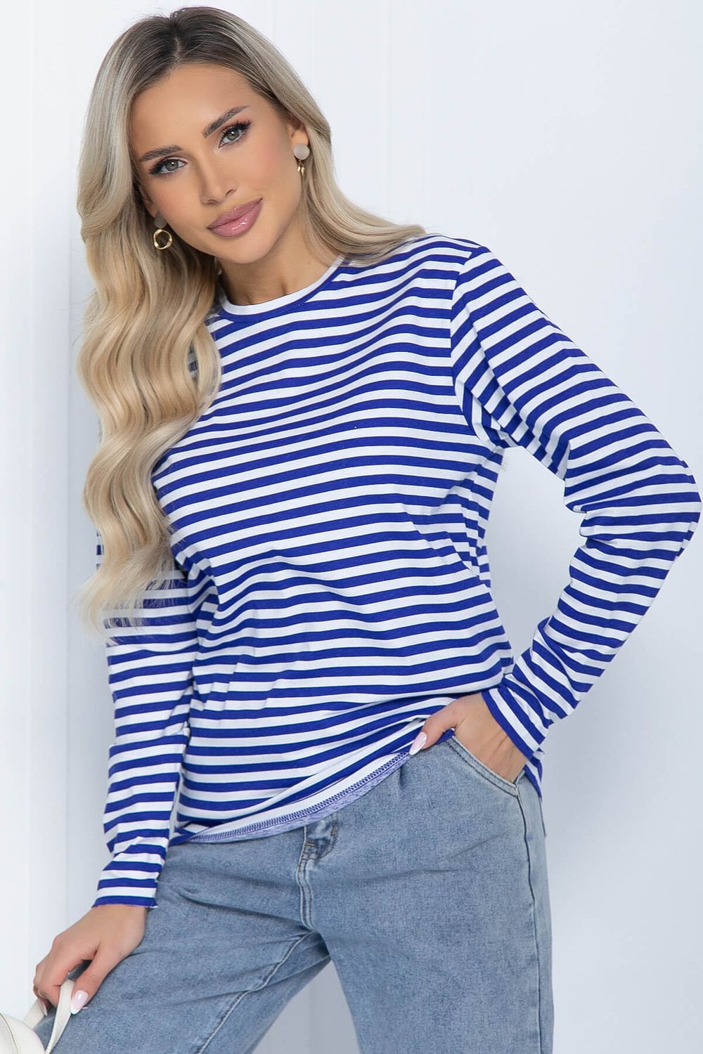 Тельняшка Морская душа (бело-синяя) Б12117 LT Collection