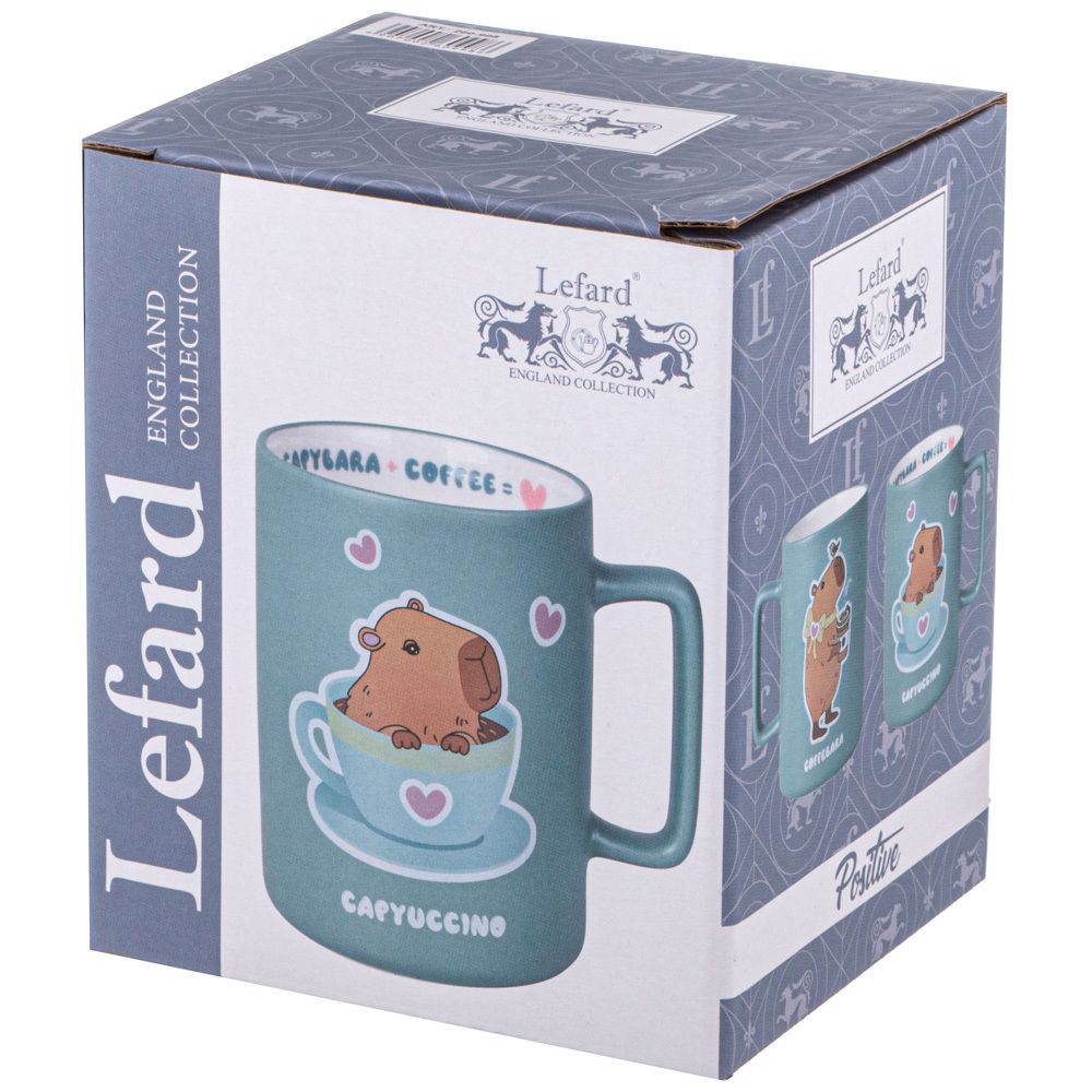 КРУЖКА LEFARD "CAPYBARA+COFFEE" 400МЛ