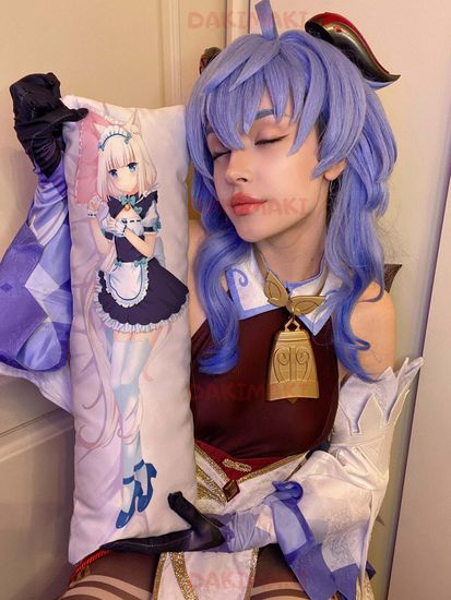 Мини дакимакура Ванилла из Кошачий рай Некопара арт. M0210, 60х20 см