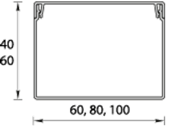 КАБЕЛЬНЫЙ КОРОБ 60*40