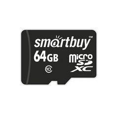 Карта памяти Micro-SD 64 GB Smart Buy Class 10 без адаптера