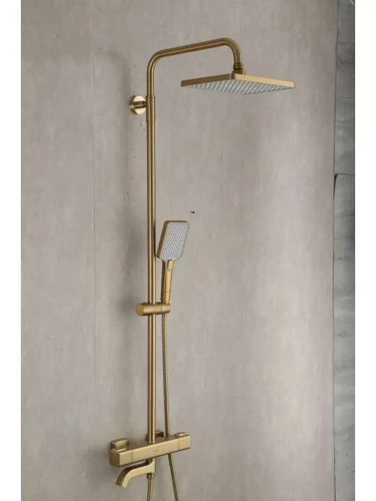 Душевая стойка с термостатом и тропическим душем G2491-3