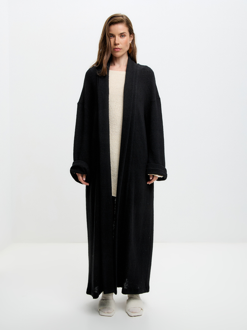 Кардиган черный в пол FLU