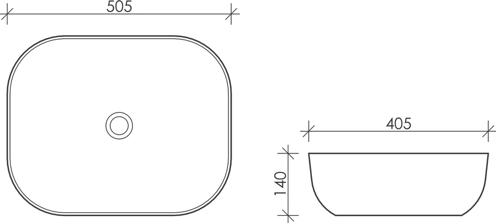 Раковина Ceramica Nova Element 505х405