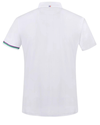Мужское теннисное поло Le Coq Sportif Tennis Pro Polo SS No.1 M - new optical white