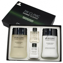 3W Clinic Homme Classic Moisturizing Freshness Essentia 2 Items Set увлажняющий освежающий набор для мужчин