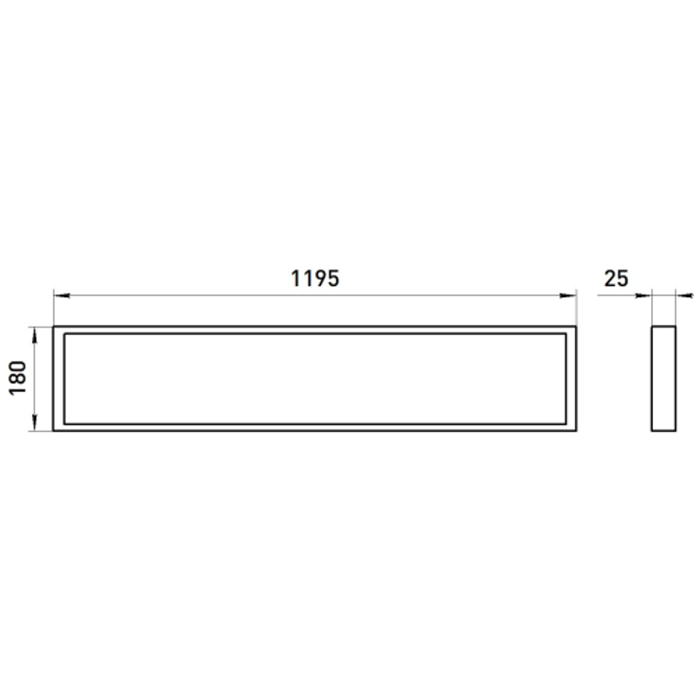 Светильник светодиодный ЭРА SPO-17-9-6K-40 40Вт 6500К 180x1195 с равномерной засветкой матовый