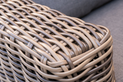 "Палермо" лаунж-зона из искусственного ротанга, цвет соломенный