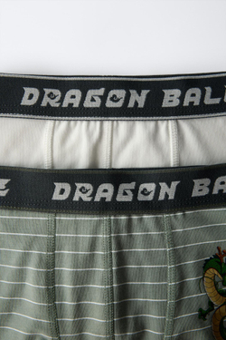 ZARA НАБОР ИЗ ДВУХ ТРУСОВ-БОКСЕРОВ С ПРИНТОМ DRAGON BALL ©, ЗЕЛЕНЫЙ