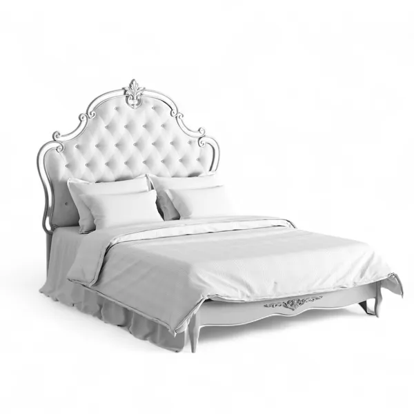 Кровать с мягким изголовьем 140*200