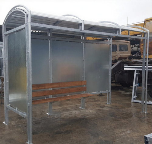 Остановочный павильон НР-6М-0, окрашенная