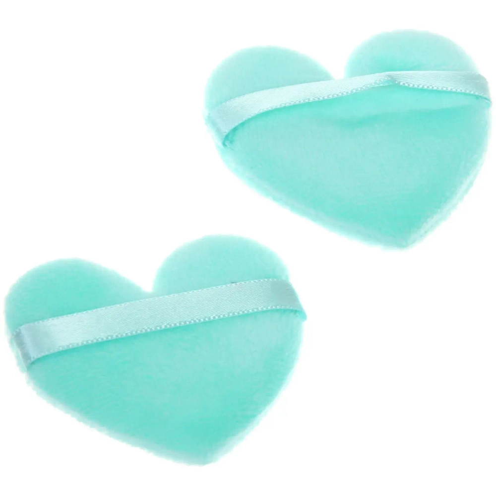 Пуховки для макияжа 2шт «FRIDA», цвет голубой, 11,5*5см