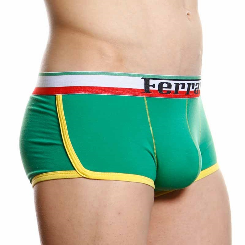 Мужские трусы хипсы зеленые Ferrari Green