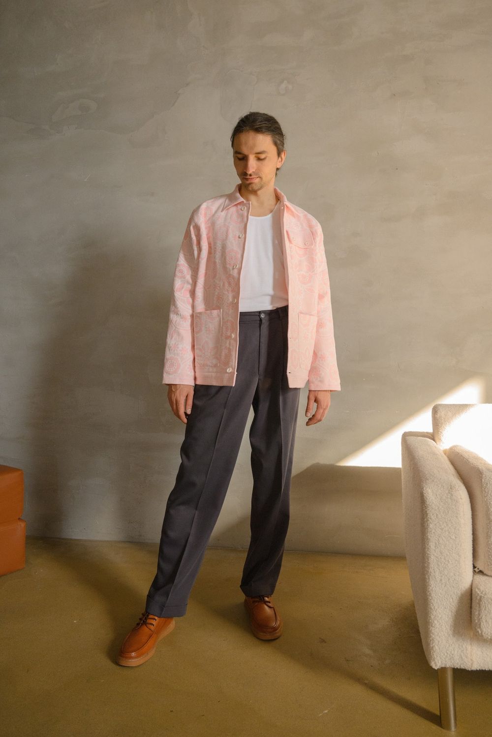 Купить Куртка Soeurs Розовая с Цветами/Pink with Flowers Jacket розовая Куртка Soeurs Розовая с Цветами/Pink with Flowers Jacket розовая