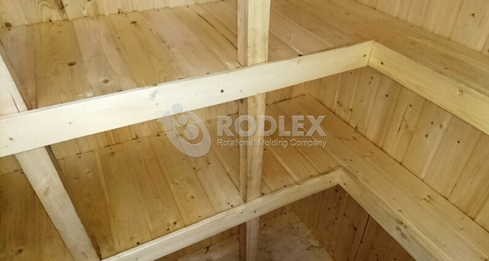 Пластиковый бесшовный погреб TORTILA 2.0 серия Wood Родлекс 7000 л.(1940x1940x2140см;530кг;) - арт.559855