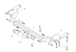 Фаркоп AvtoS для TOYOTA COROLLA E18 (2013-) с универсальной электрикой Smart(блок) и сертификатом в комплекте, арт.(TY 37+smart)