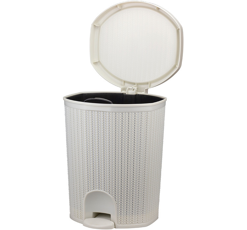 Контейнер для мусора педальный ВЯЗАНИЕ 18л