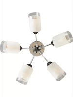 Люстра потолочная HEX  E14*5*40W хром/матовый