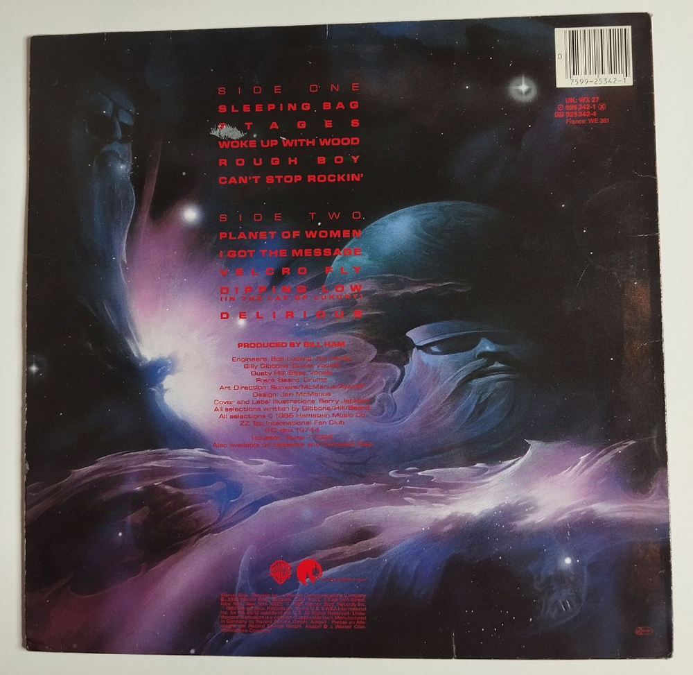 Винтажная виниловая пластинка LP ZZ Top Afterburner (Germany 1985)