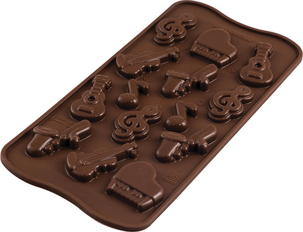 Форма для запекания Silikomart Forma do czekoladek Scg43 Choco Melody, круглая, силикон