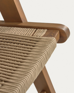 Кресло Geralda из дерева акации с темной отделкой