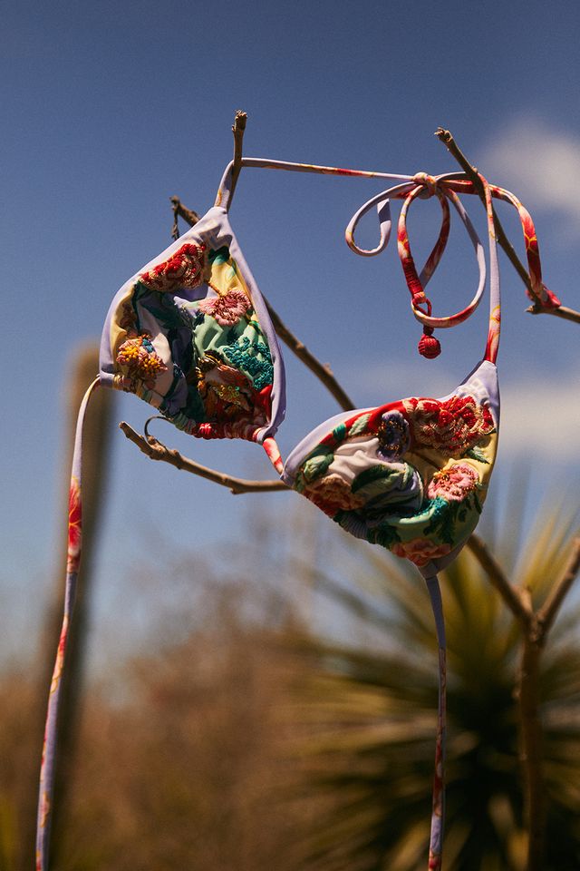 Верх купальника с вышивкой Lolita Korin