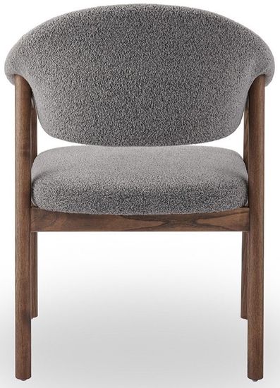 Cтул Comfy 5 с подлокотниками, бежевая ткань, ножки орех