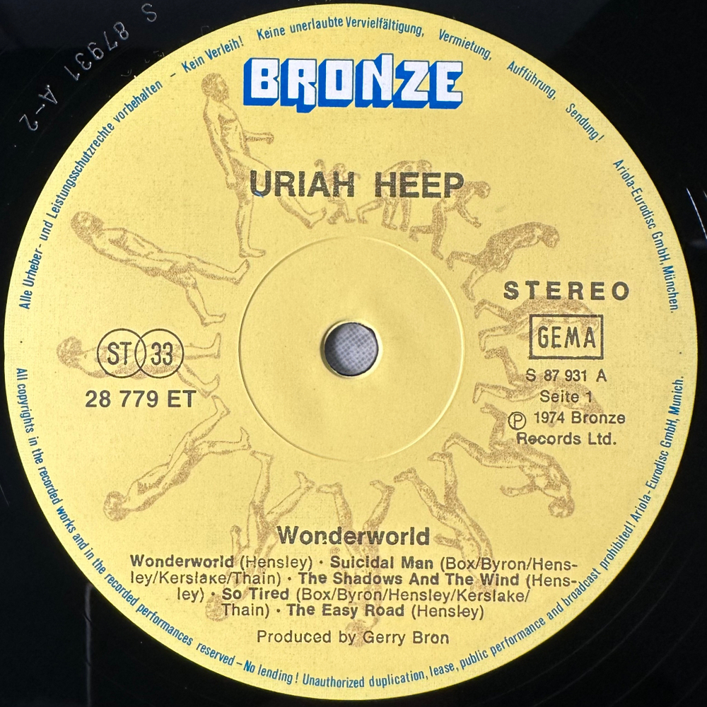 Uriah Heep ‎– Wonderworld (Германия)