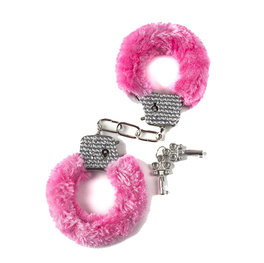 Розовые наручники с кристаллами Lola Games Bondage 1011-03Lola