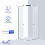 Душевое ограждение Ceruttispa ВИВА (VIVA) 90 N (90x90x195)