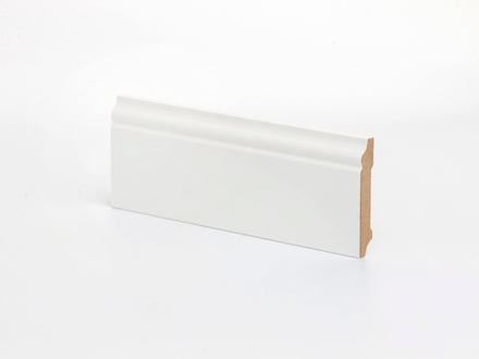 Плинтус напольный белый К-17 70 мм МДФ 70x12x2050