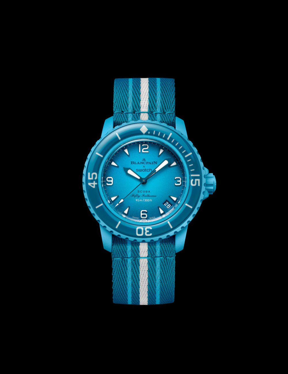 Наручные часы Blancpain X Swatch Blue Lagoon