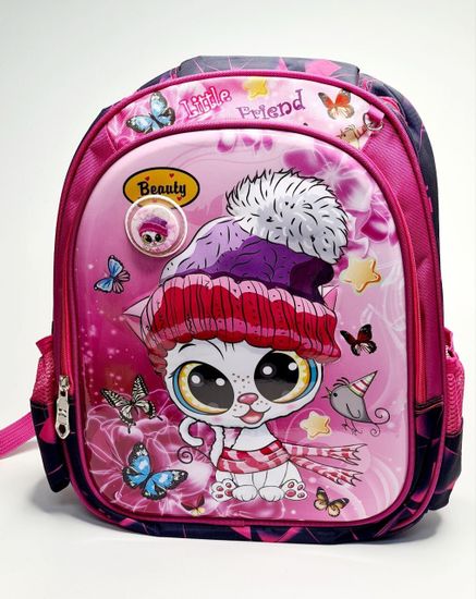 Школьный рюкзак, с пеналом для девочки "Кошка Мия"