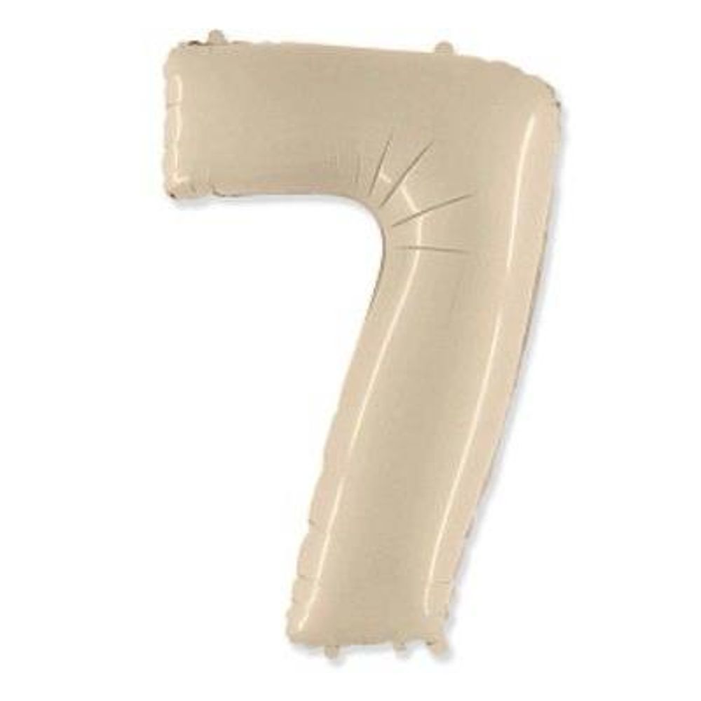 Цифра "7" Кремовая