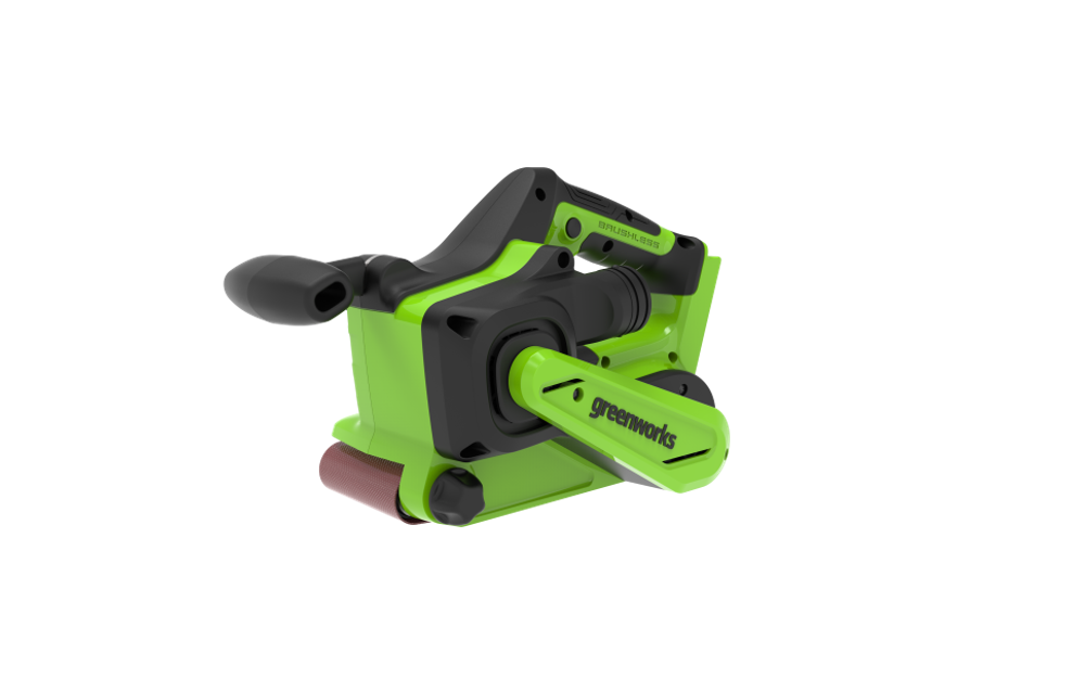 Шлифмашина Ленточная Greenworks аккумуляторная G24BS 24V без АКБ и ЗУ