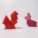 Деревянный конструктор "Темперамент", поддон, 61 деталь