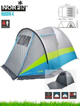 Палатка кемпинговая NORFIN Ruona 4