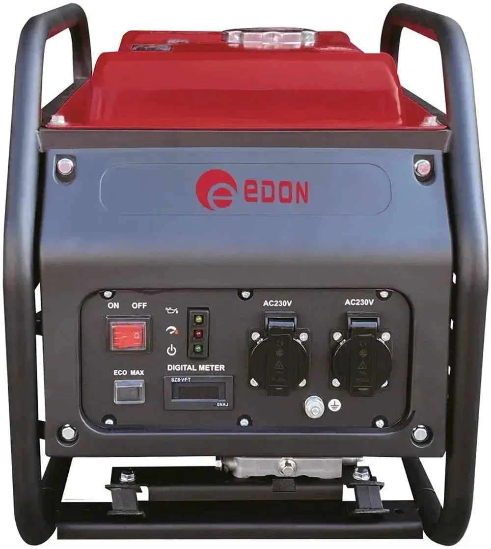Генератор бензиновый инверторный EDON PT-3800C (3.2 кВт, 2800 об/мин, бак 8 л, 2 розетки, ручной стартер) / бензогенератор / резервный источник питания