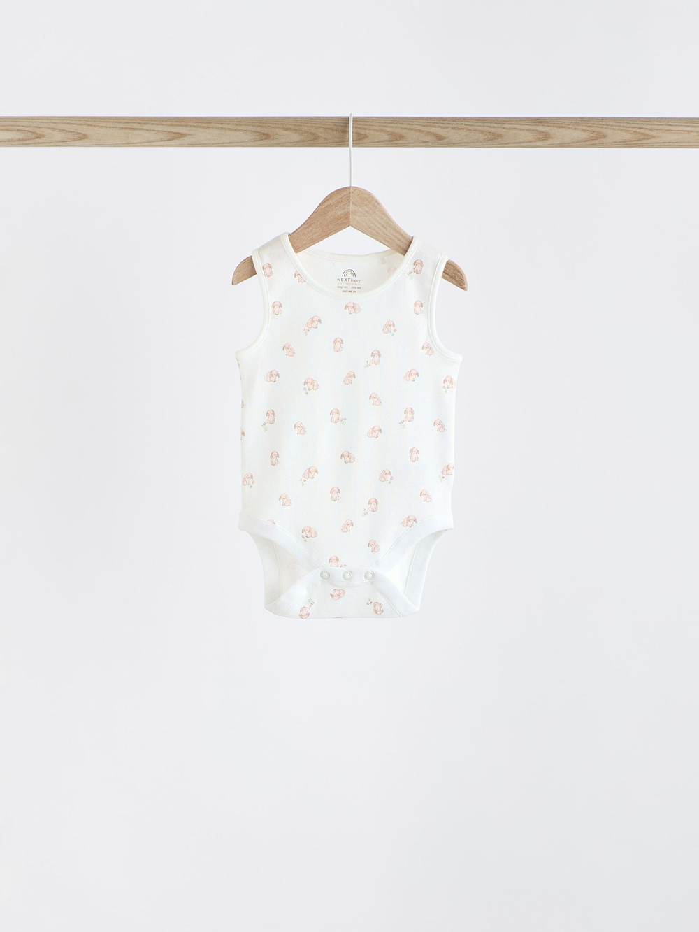 Боди без рукавов для малышей Next K79-573, 5 шт., Белый, Розовый