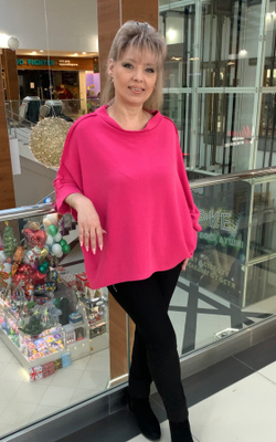 Нарядный блузон с люрексом и "швами" наружу