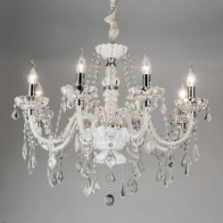 Citilux Финка CL353181 Люстра стеклянная подвесная Белая