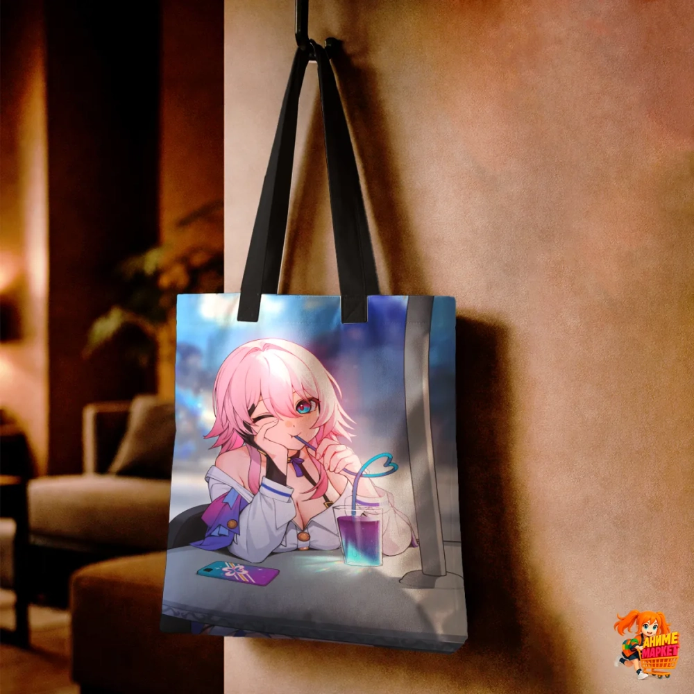 Сумка шоппер с принтом Honkai Star Rail